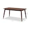 Baxton Studio Edna Mid-Century Walnut Finished Wood Dining Table 159-9549 - alternate 4